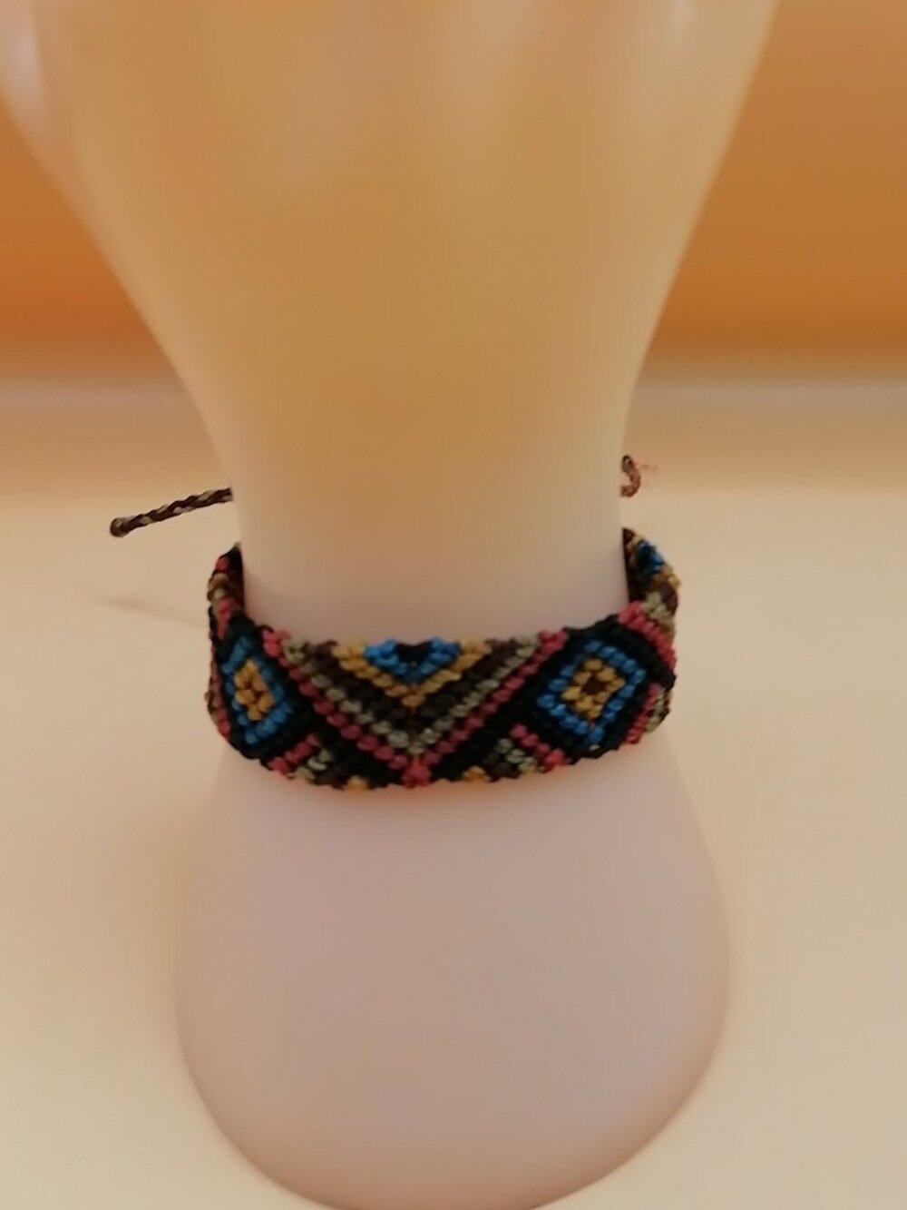 Geometric Macrame Bracelet Handmade Woven Peruvian Craft